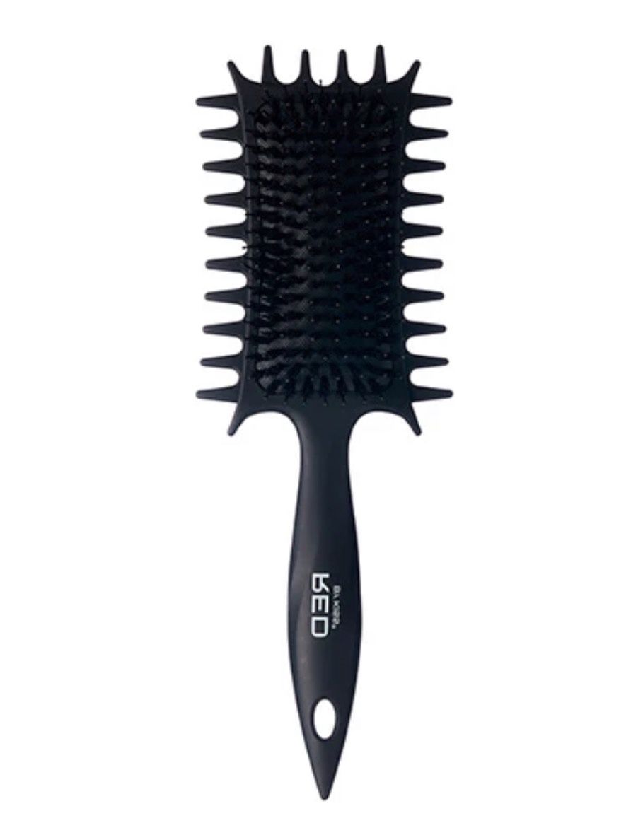 CURL DEFINING BRUSH NYLON &amp; BOAR, Color: BLACK