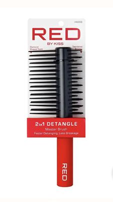 RED 2 IN 1 DETANGLE MASTER BRUSH RED 2 IN 1 DETANGLE MASTER BRUSH