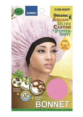 BONNET TREATED WITH ARGAN, OLIVE, CASTOR , PEPPER MINT