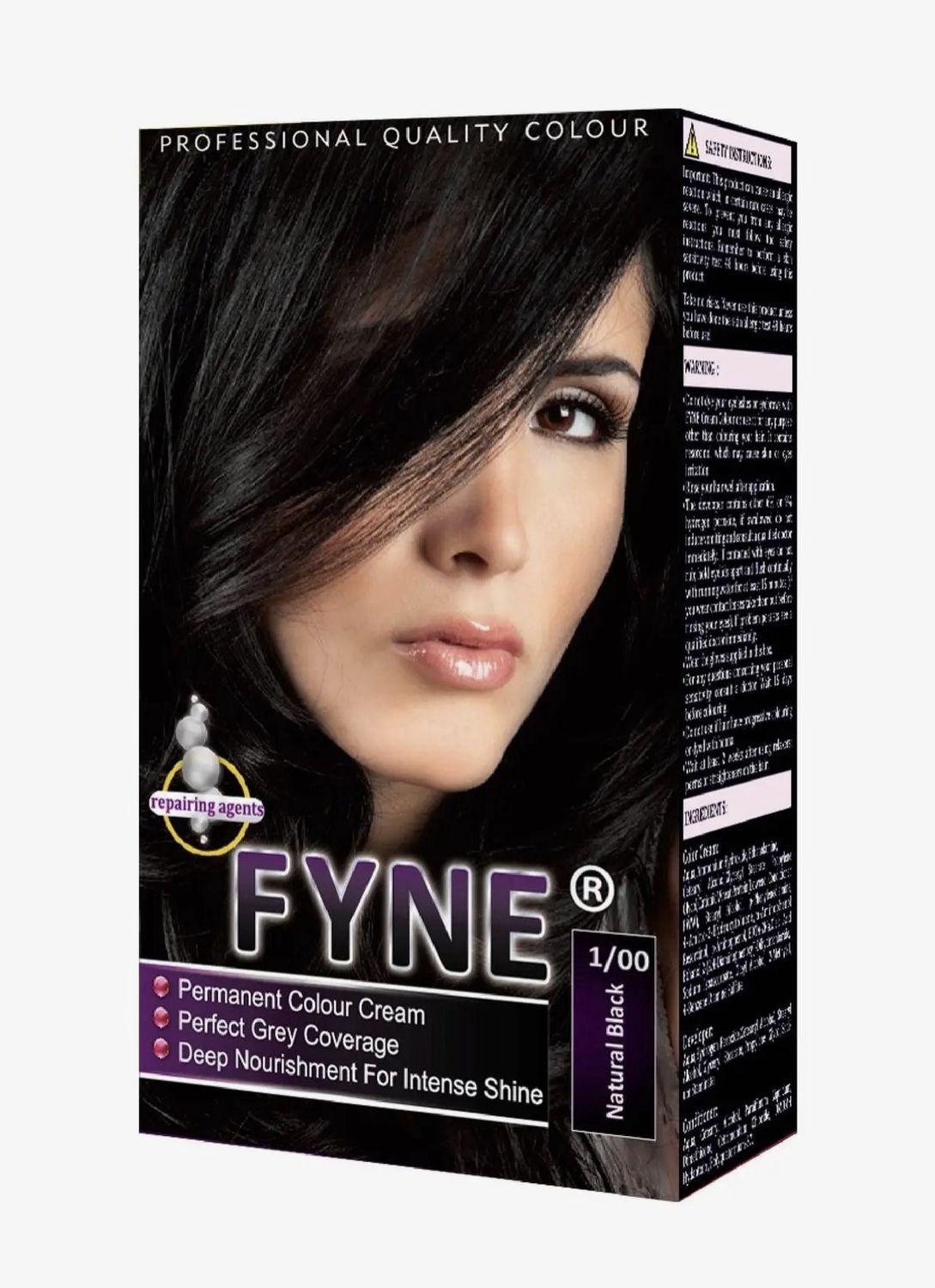 PERMANENT HAIR DYE, Colour: NATURAL BLACK