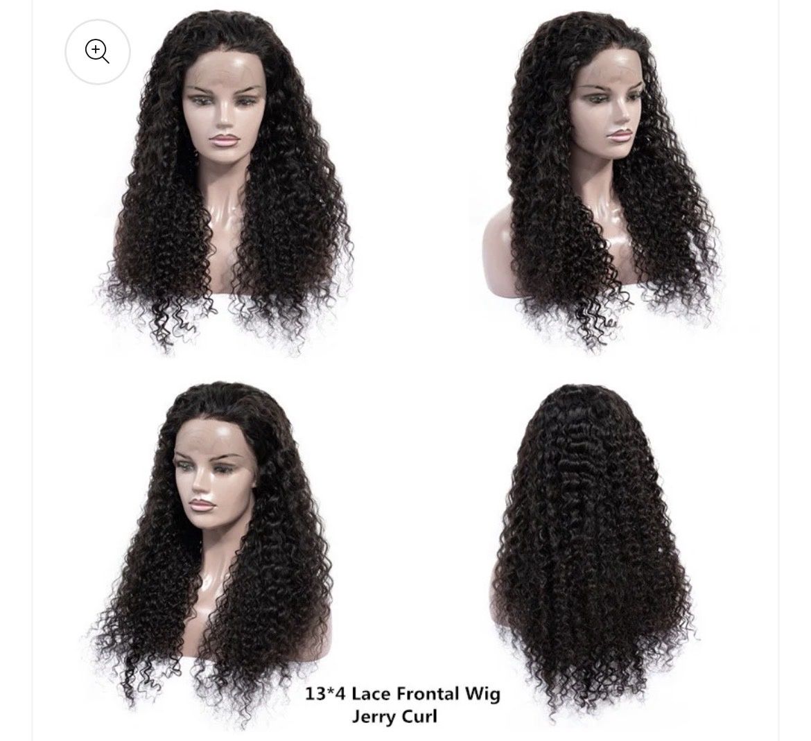 GLUELESS LACE WIG 13X4 JERRY CURL HUMAN HAIR