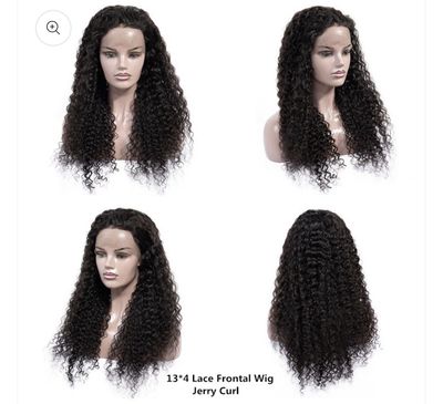 GLUELESS LACE WIG 13X4 JERRY CURL HUMAN HAIR