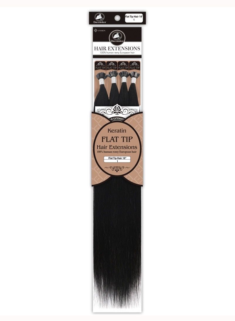KERATIN FLAT TIP18” HUMAN HAIR
