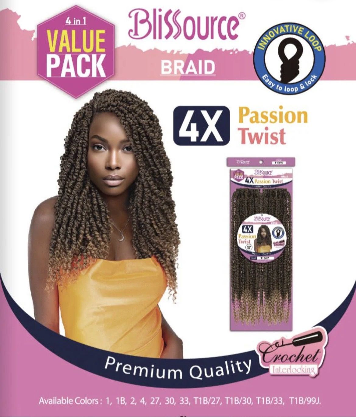 4X PASSION TWIST BRAID 18”