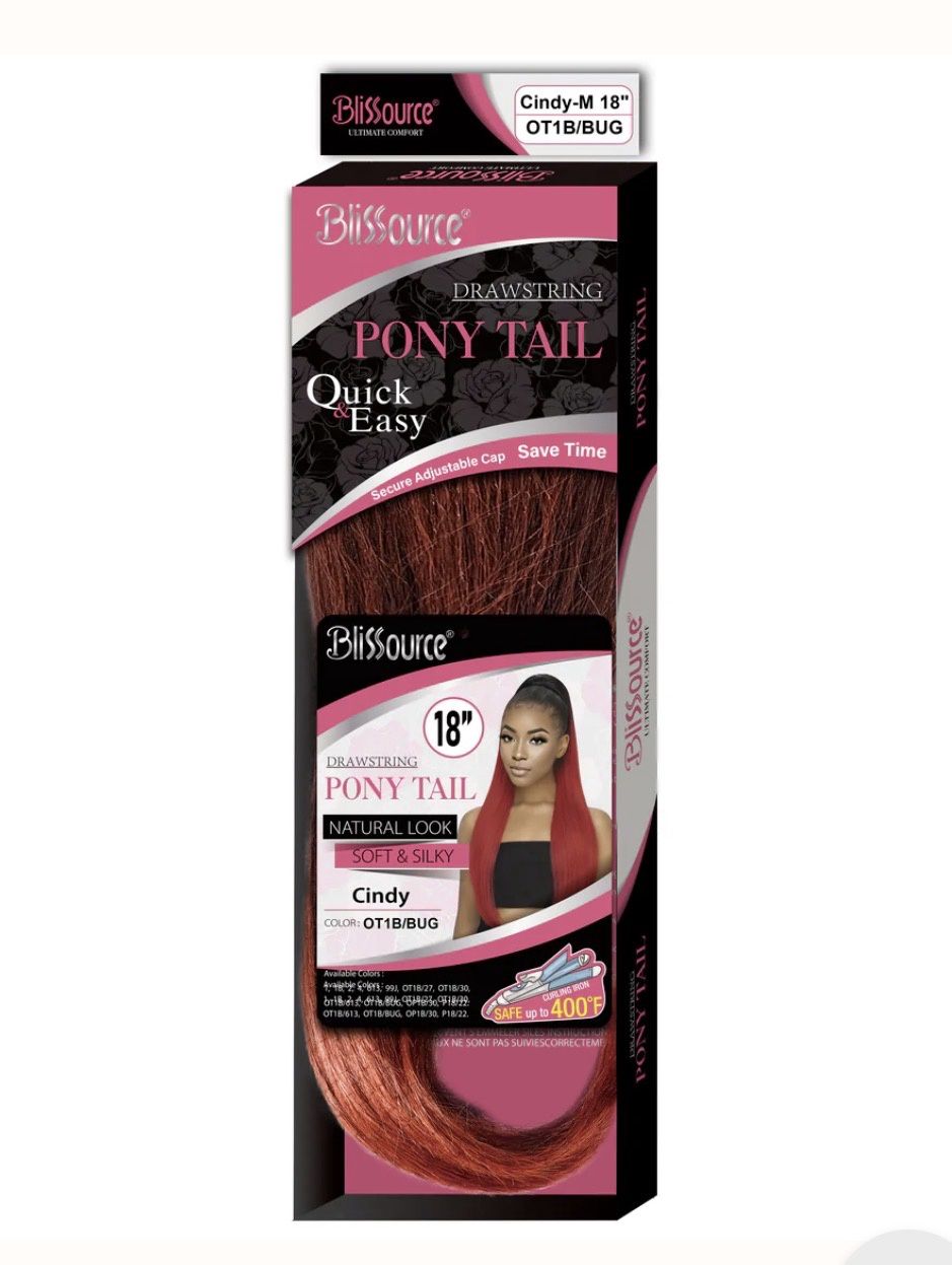 SYNTHETIC STRAIGHT PONYTAIL 22” : CINDY