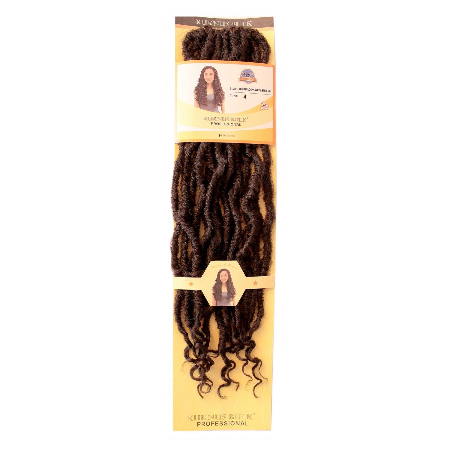 DREADLOCKS WAVY BULK 20", Colour: 4