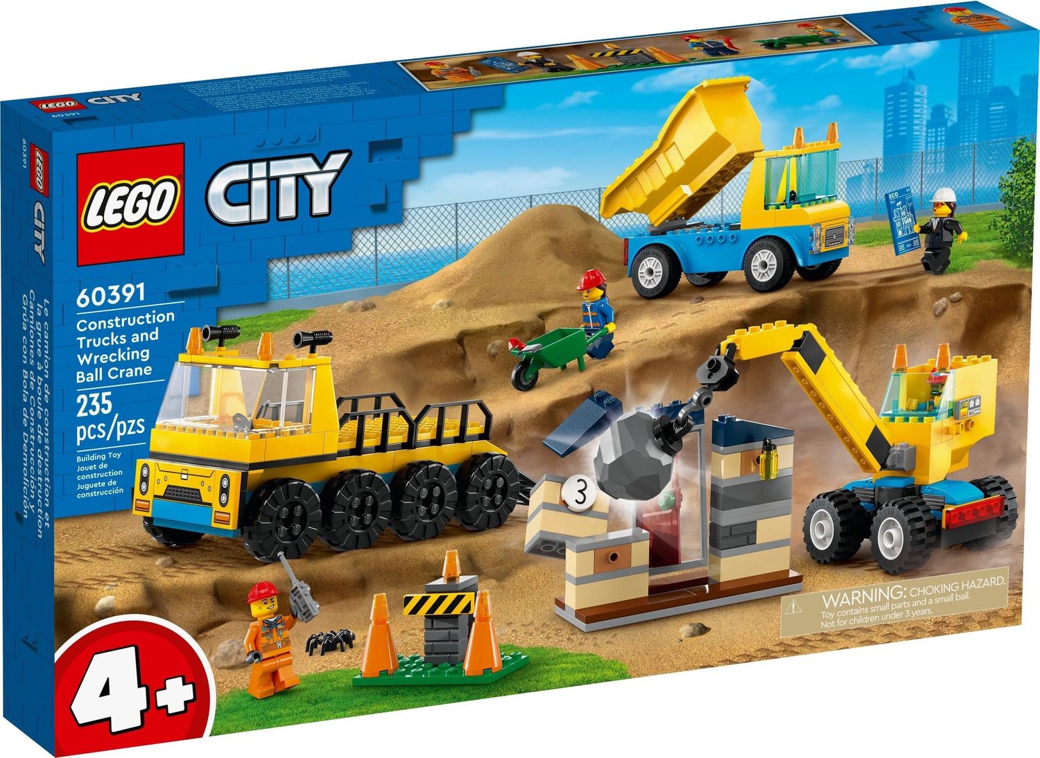 Lego City 60391 - Construction Trucks and Wrecking Ball Crane