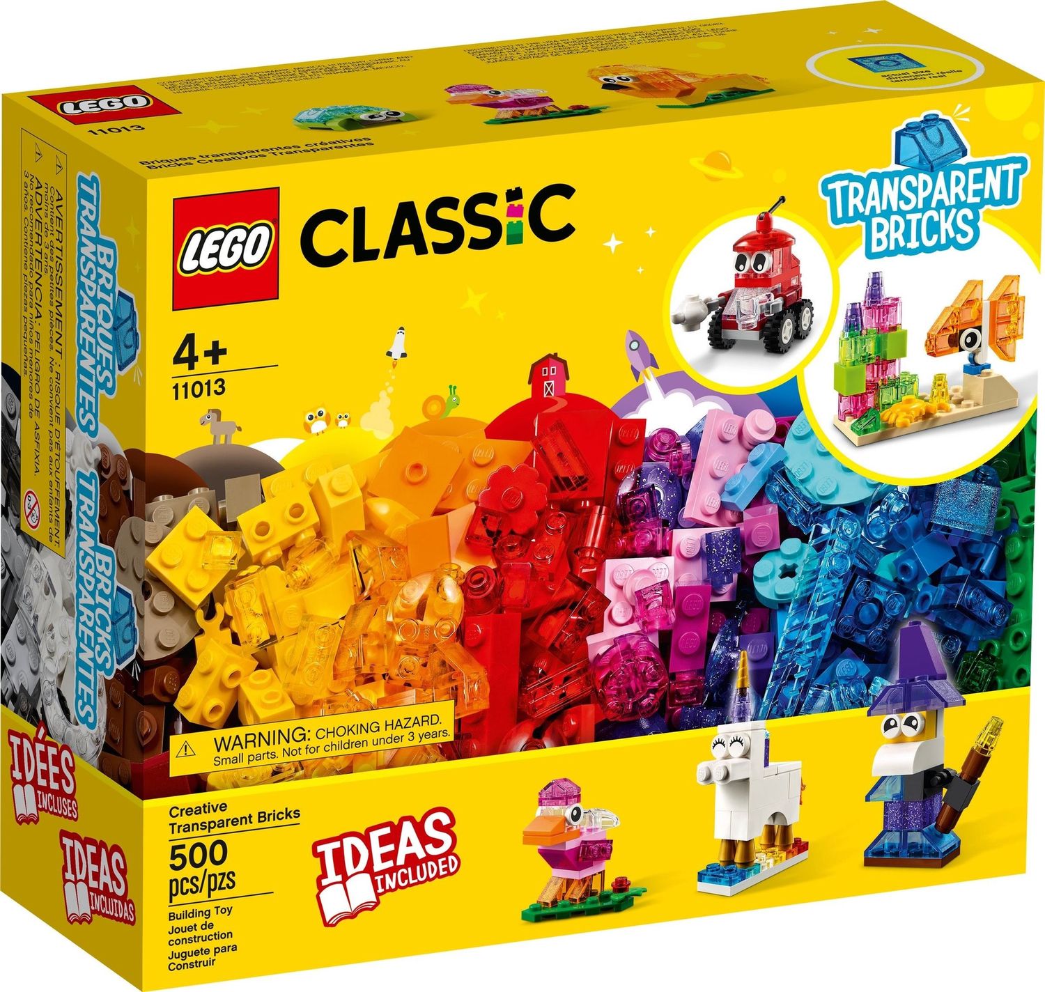 Lego Classic 11013 - Creative Transparent Bricks