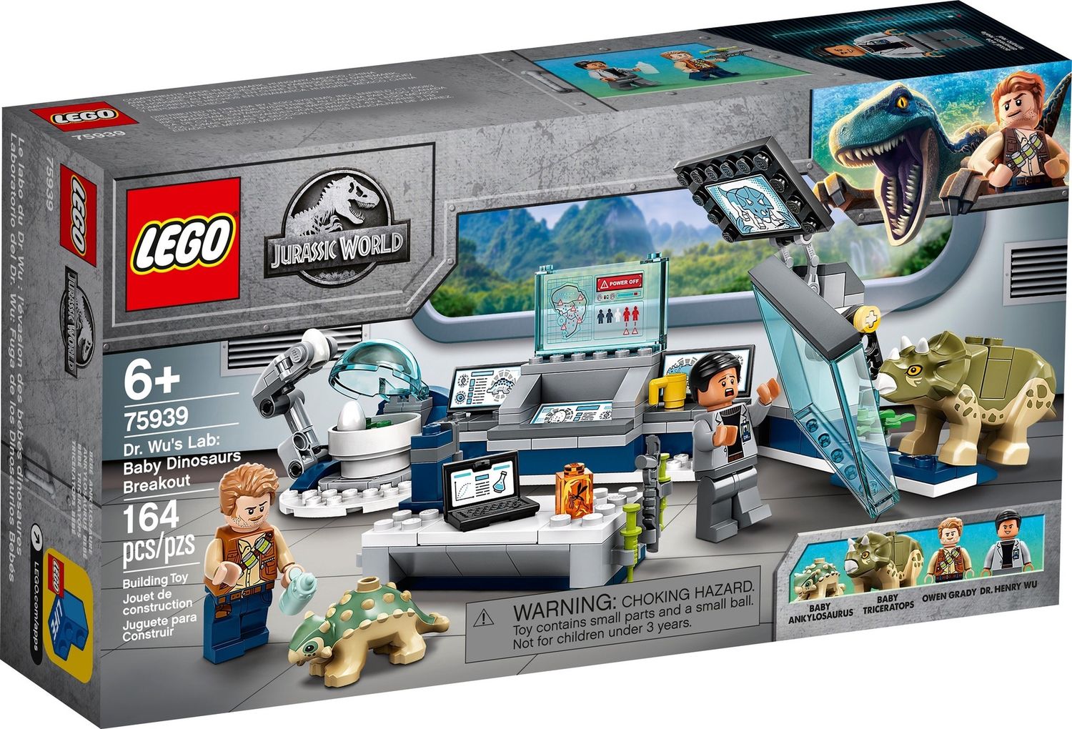 Lego Jurassic World 75939 - Dr. Wu Lab: Baby Dinosaur Breakout