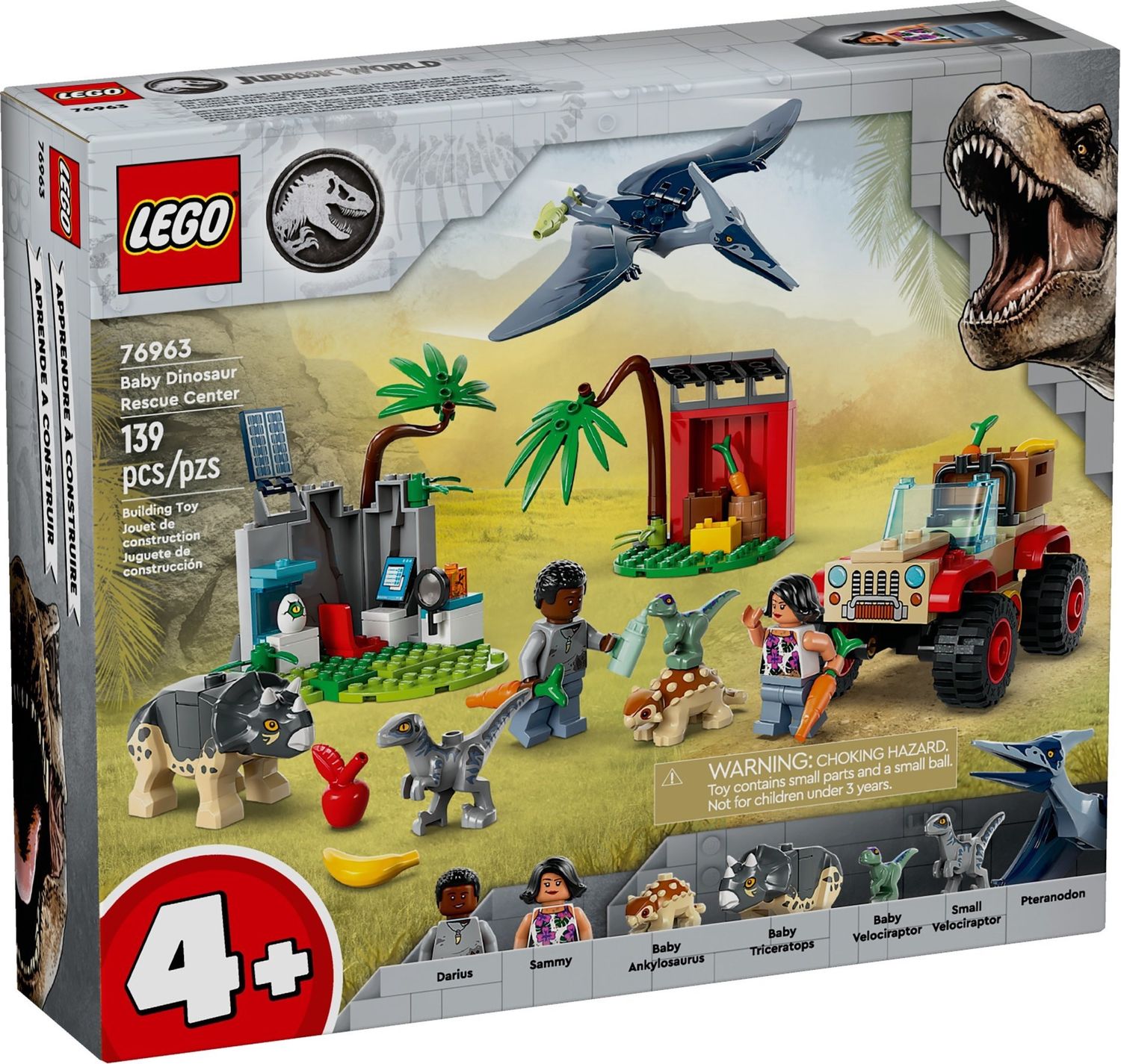 Lego Jurassic World 76963 - Baby Dinosaur Rescue Centre