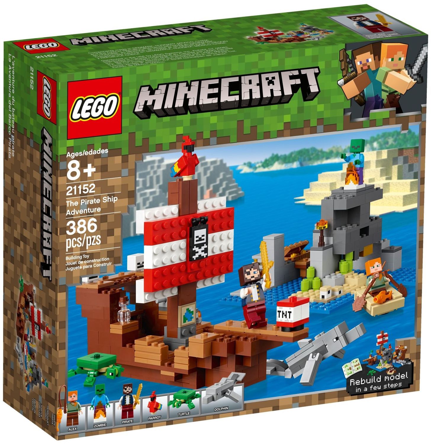 Lego Minecraft  21152 - The Pirate Ship Adventure