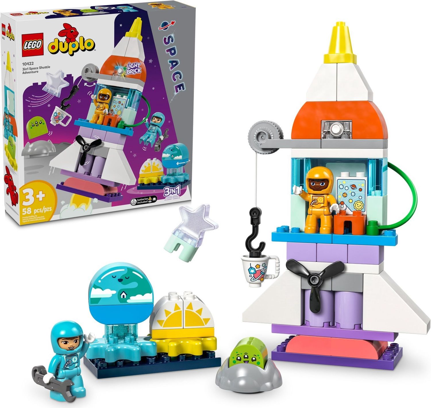 Lego Duplo 10422 - 3 in 1 Space Shuttle Adventure
