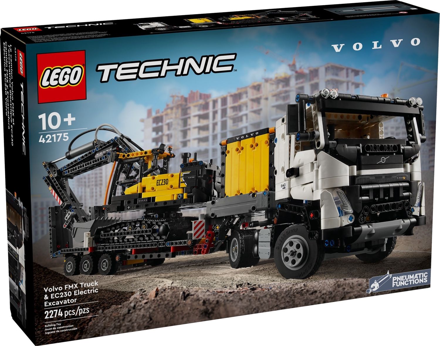 Lego Technic 42175 - Volvo FMX Truck &amp; EC230 Electric Excavator