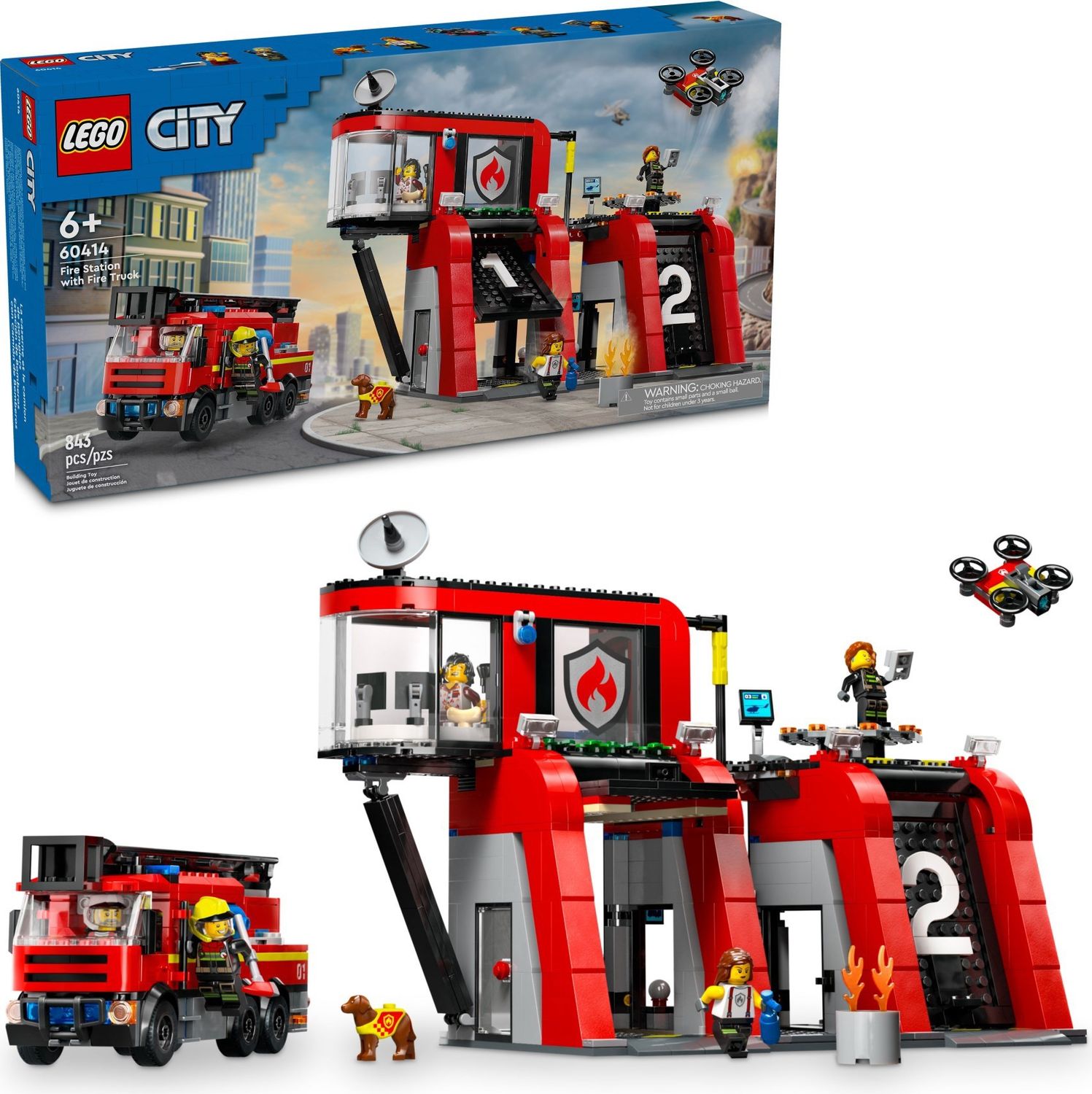 Lego City 60414 - Fire Station with Fire Truck