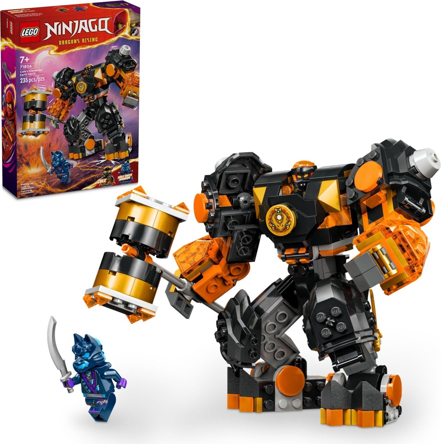 Lego Ninjago 71806 - Cole&#39;s Elemental Earth Mech