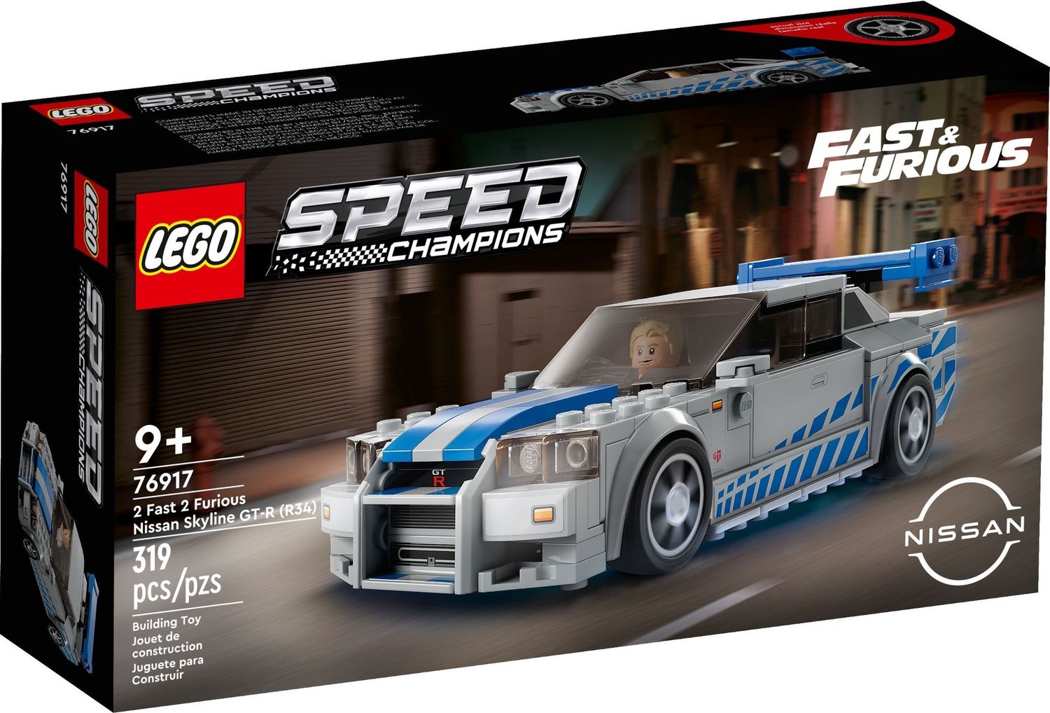 Lego Speed Champions 76917 - 2 Fast 2 Furious Nissan Skyline GT-R (R34)