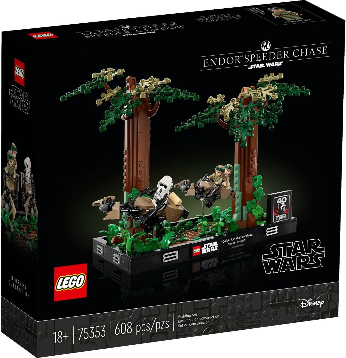 Lego Star Wars 75353 - Endor Speeder Chase Diorama