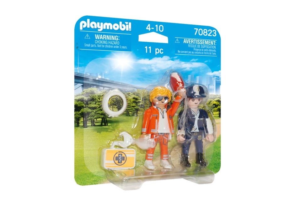 Playmobil Duo Pack 70823 - Doctor And Police Officer