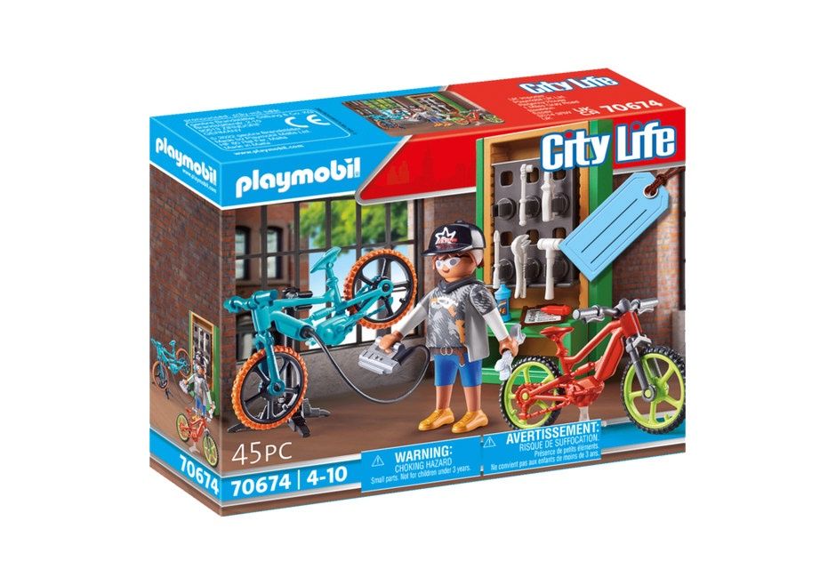 Playmobil City Life 70674 - Bike Workshop Gift Set