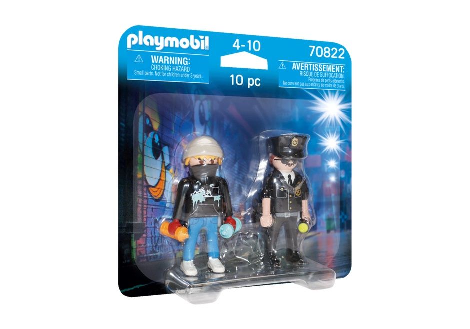Playmobil Duo Pack 70822 - Policeman And Street Artist