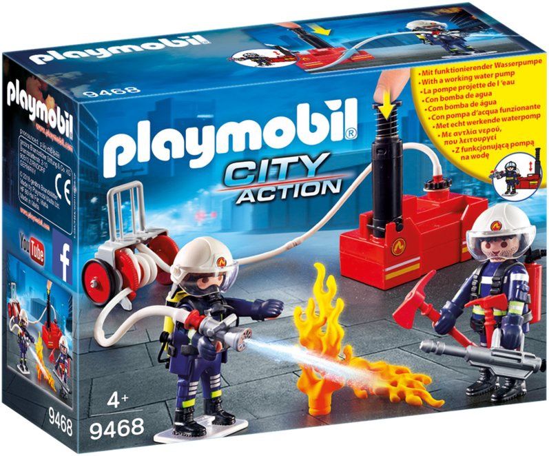 Playmobil City Action 9468 - Firefighters with Water Pump