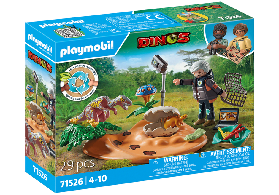 Playmobil Dinos 71526 - Stegosaurus Nest with Egg Thief
