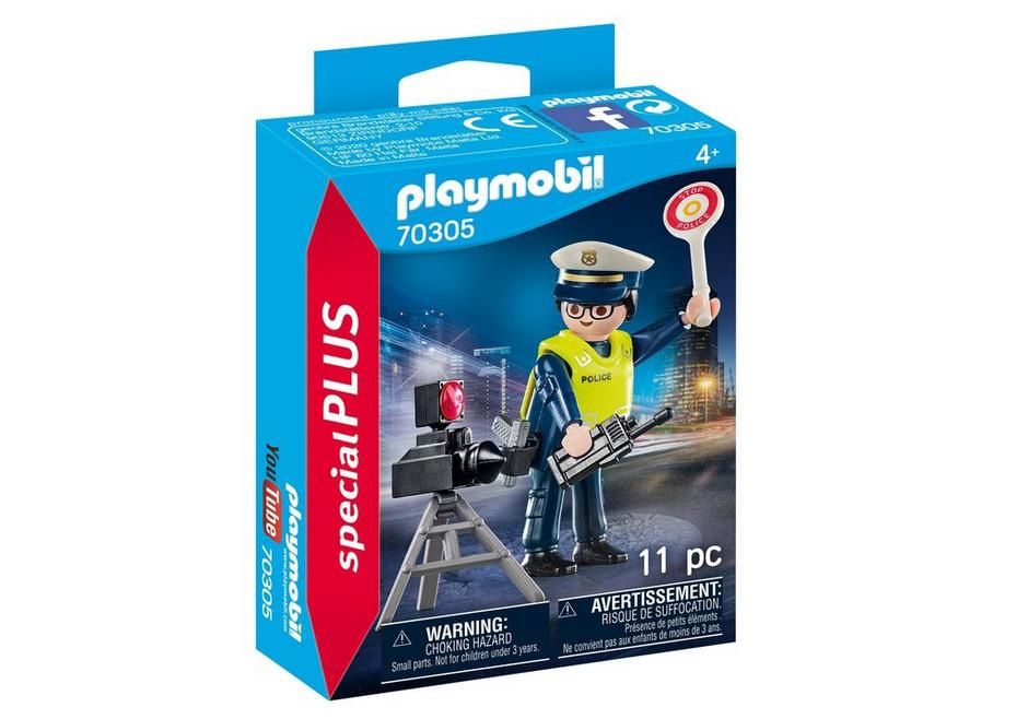 Playmobil Special Plus 70305 - Police Officer with Speed Trap