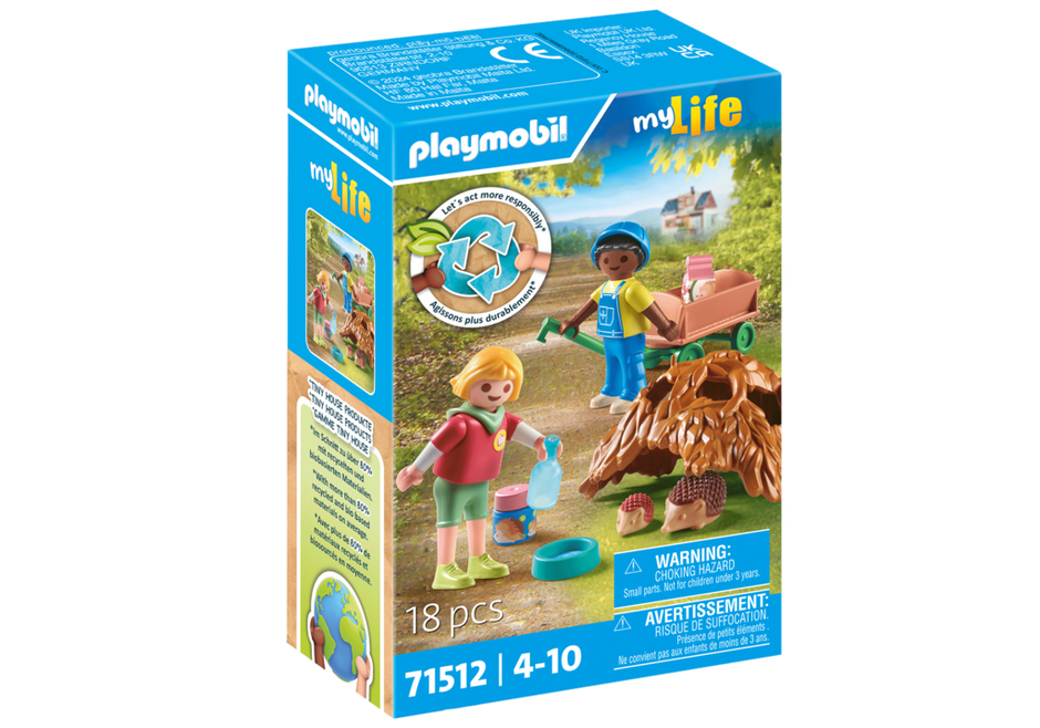 Playmobil My Life 71512 - Children with Hedgehog Family