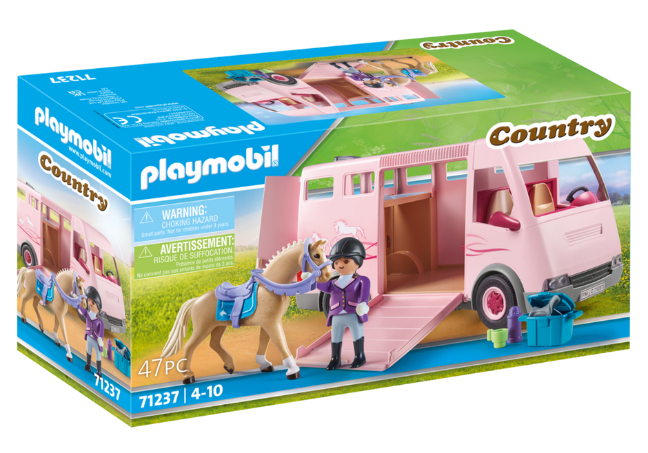 Playmobil Country 71237- Horse Transporter with Trailer