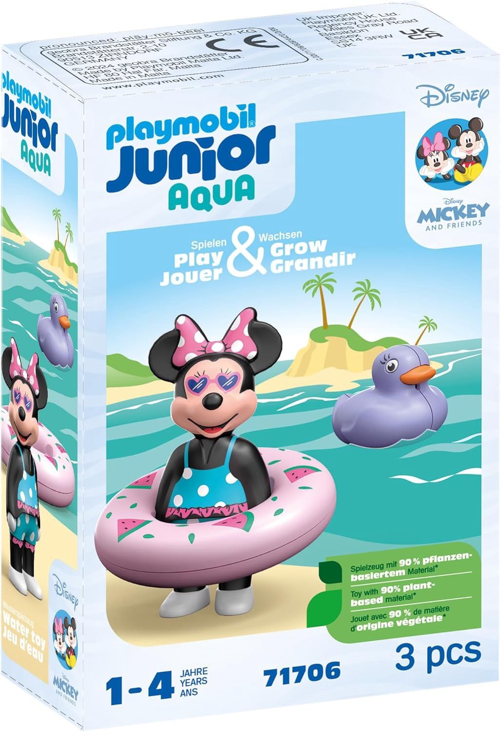 Playmobil Junior &amp; Disney 71706 - Minnie Mouse&#39;s Beach Trip