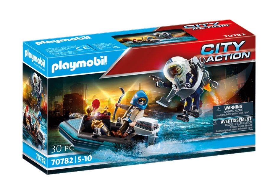Playmobil City Action 70782 - Police Jet Pack with Boat