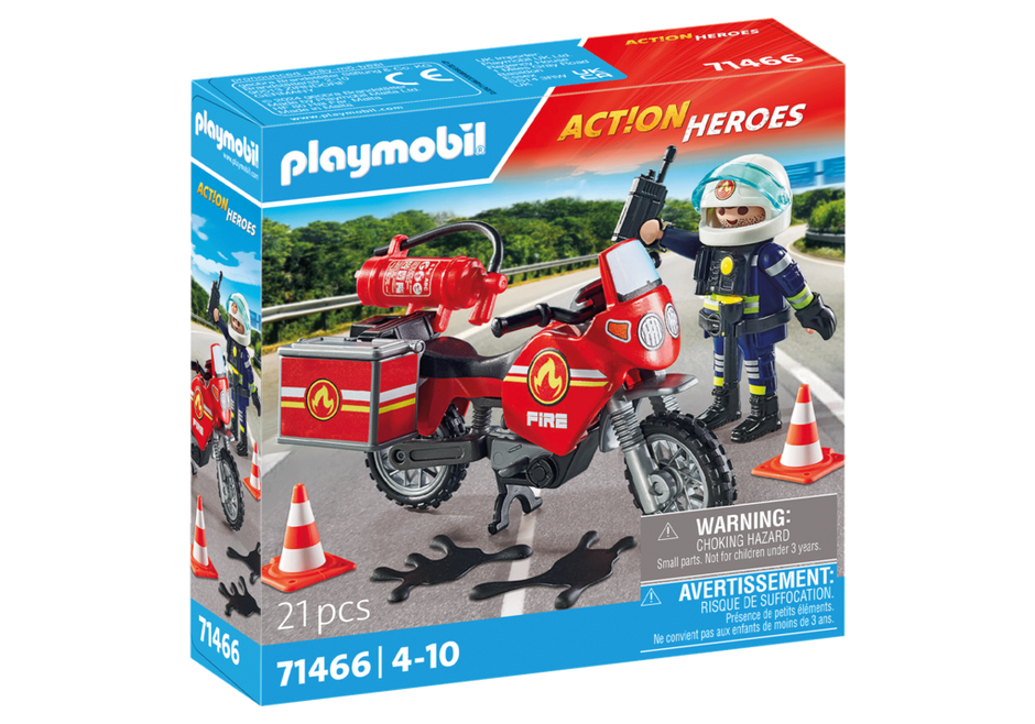 Playmobil Action Heroes 71466 - Fire Motorcycle