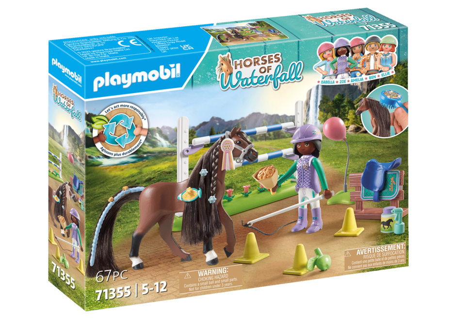 Playmobil Horses of Waterfall 71355 - Jumping Arena with Zoe and Blaze