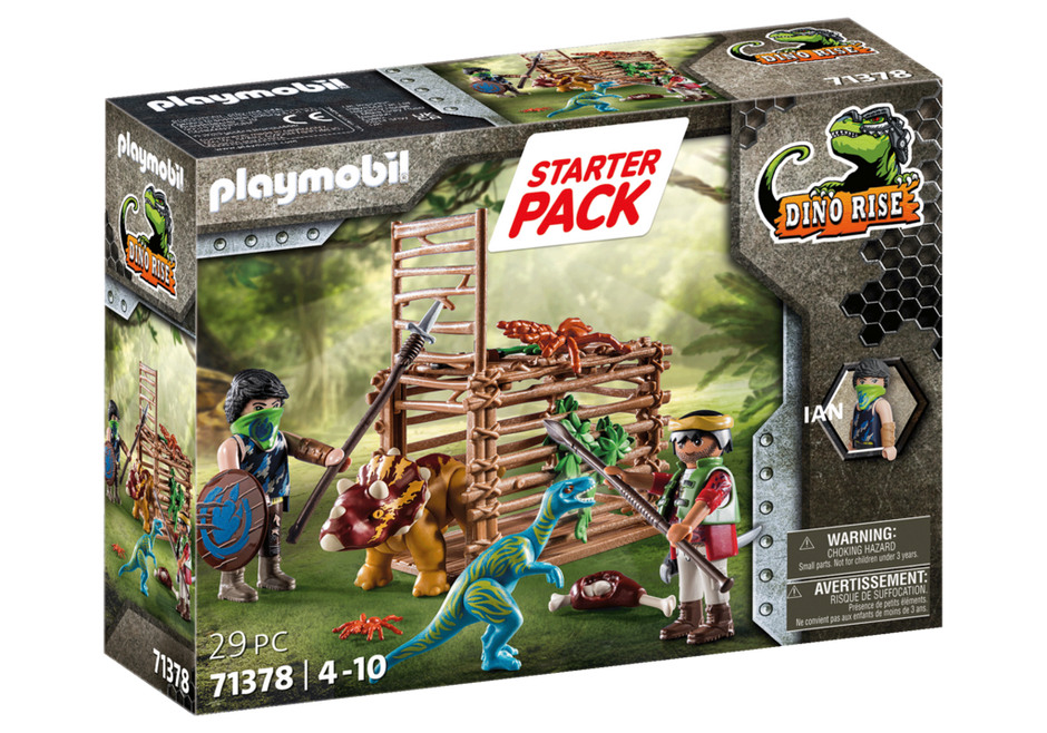 Playmobil Dino Rise 71378 - Triceratops Release Team Starter Pack