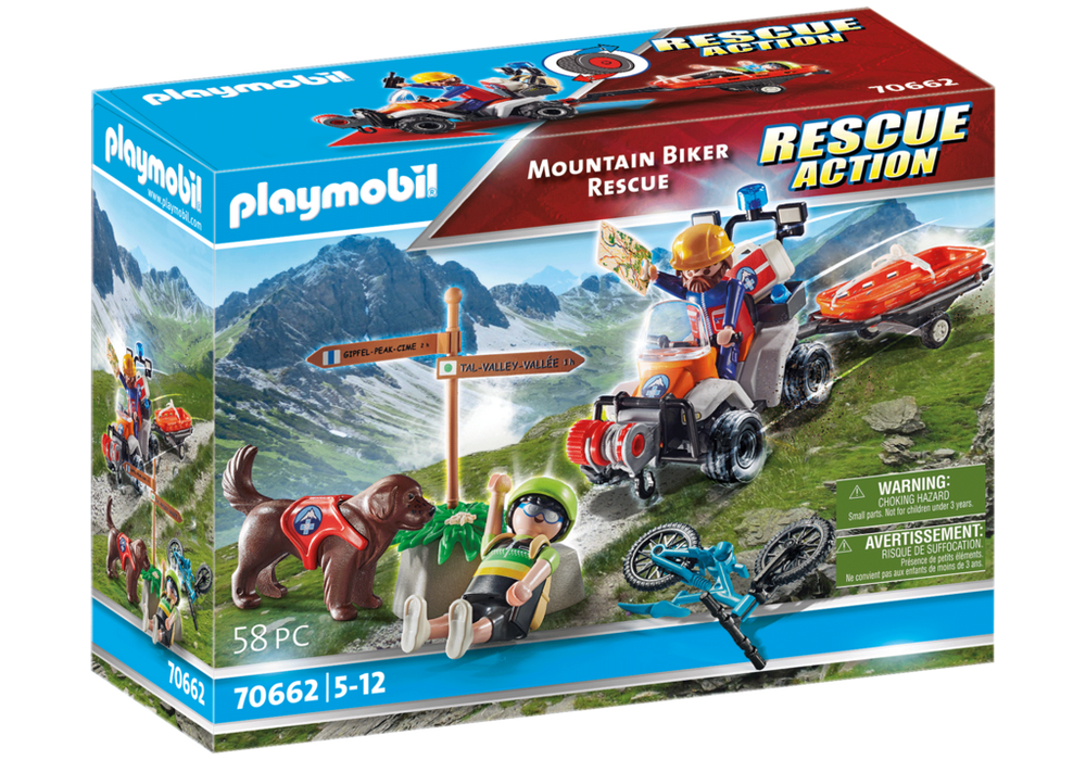 Playmobil Rescue Action 70662 - Mountain Biker Rescue
