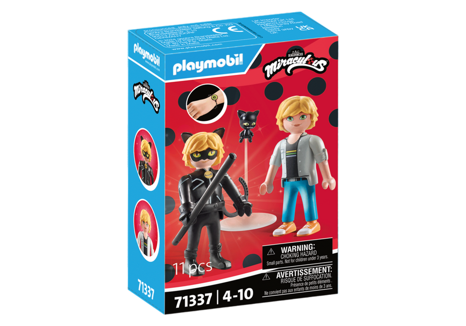 Playmobil Miraculous 71337 - Adrien &amp; Cat Noir