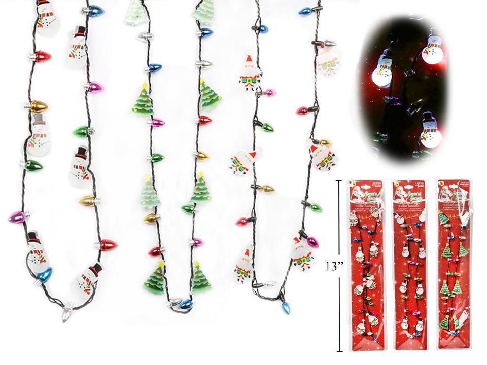 Santa&#39;s Secrets - Xmas 8 LED Blinking Necklace
