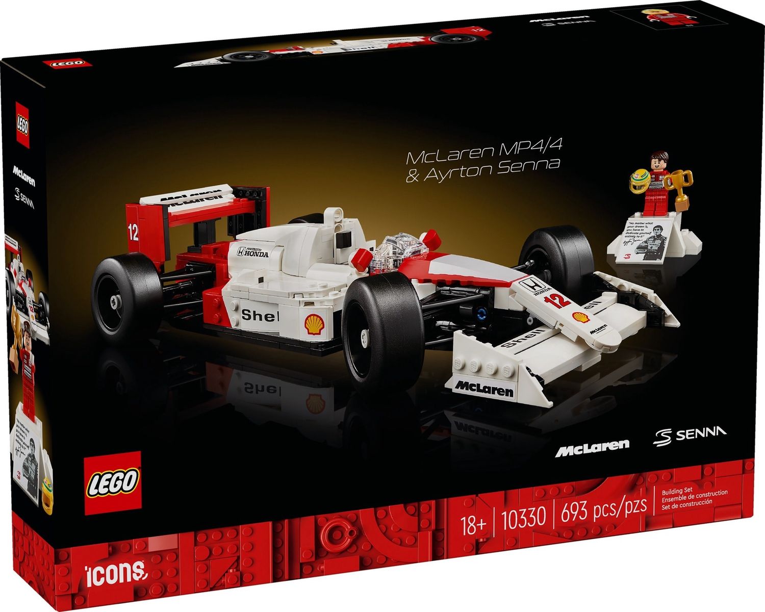 Lego Icons 10330 - McLaren MP4/4 &amp; Ayrton Senna
