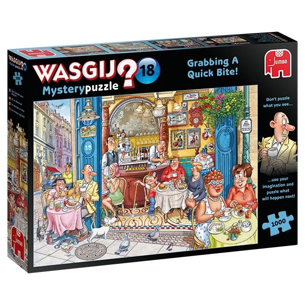 Wasgij 1000 Piece Puzzle - Grabbing A Quick Bite!