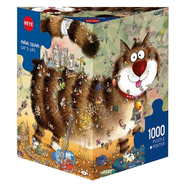 Heye 1000 Piece Puzzle - Degano, Cat&#39;s Life