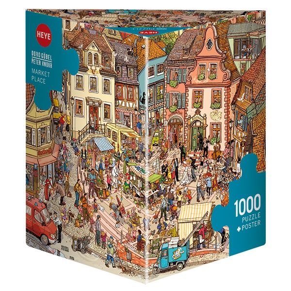 Heye 1000 Piece Puzzle - Market Place, Goebel &amp; Knorr