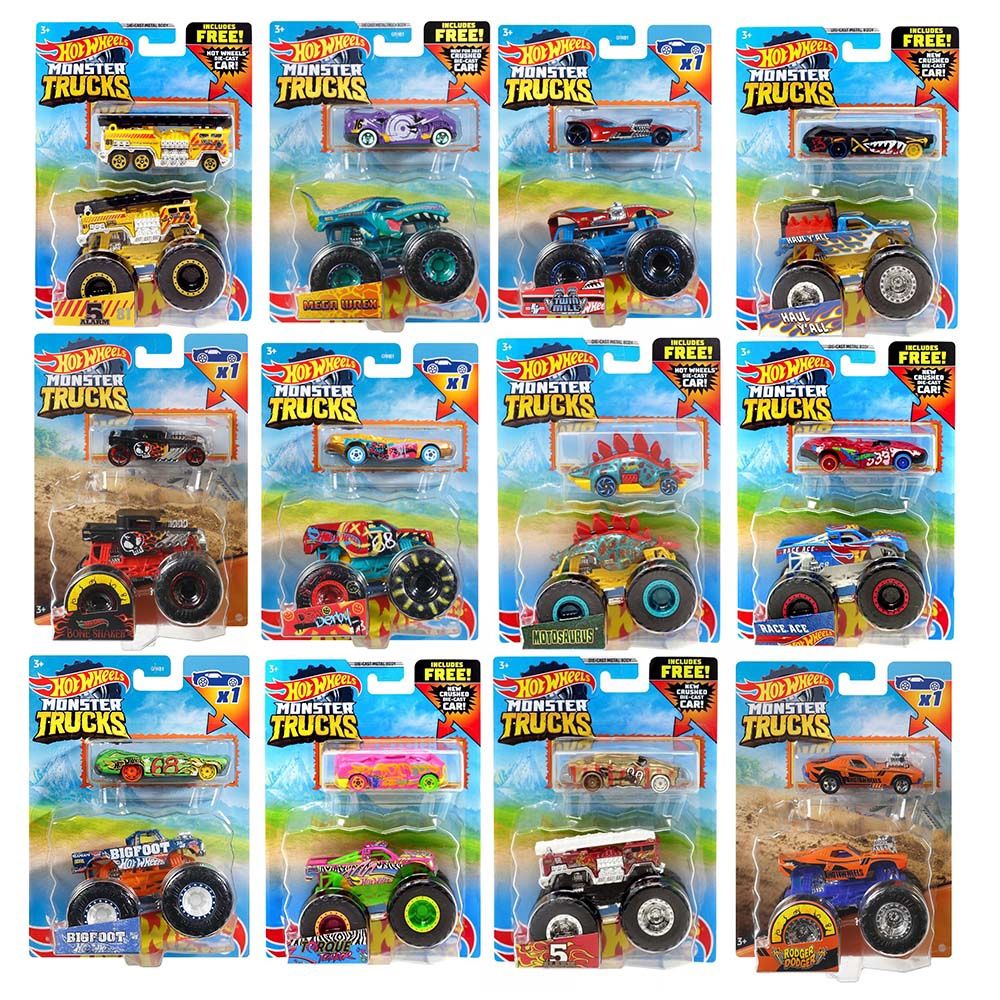 Hot Wheels - Monster Truck with Bonus Vehicle