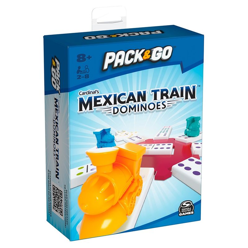 Cardinal - Pack &amp; Go Mexican Train Dominoes