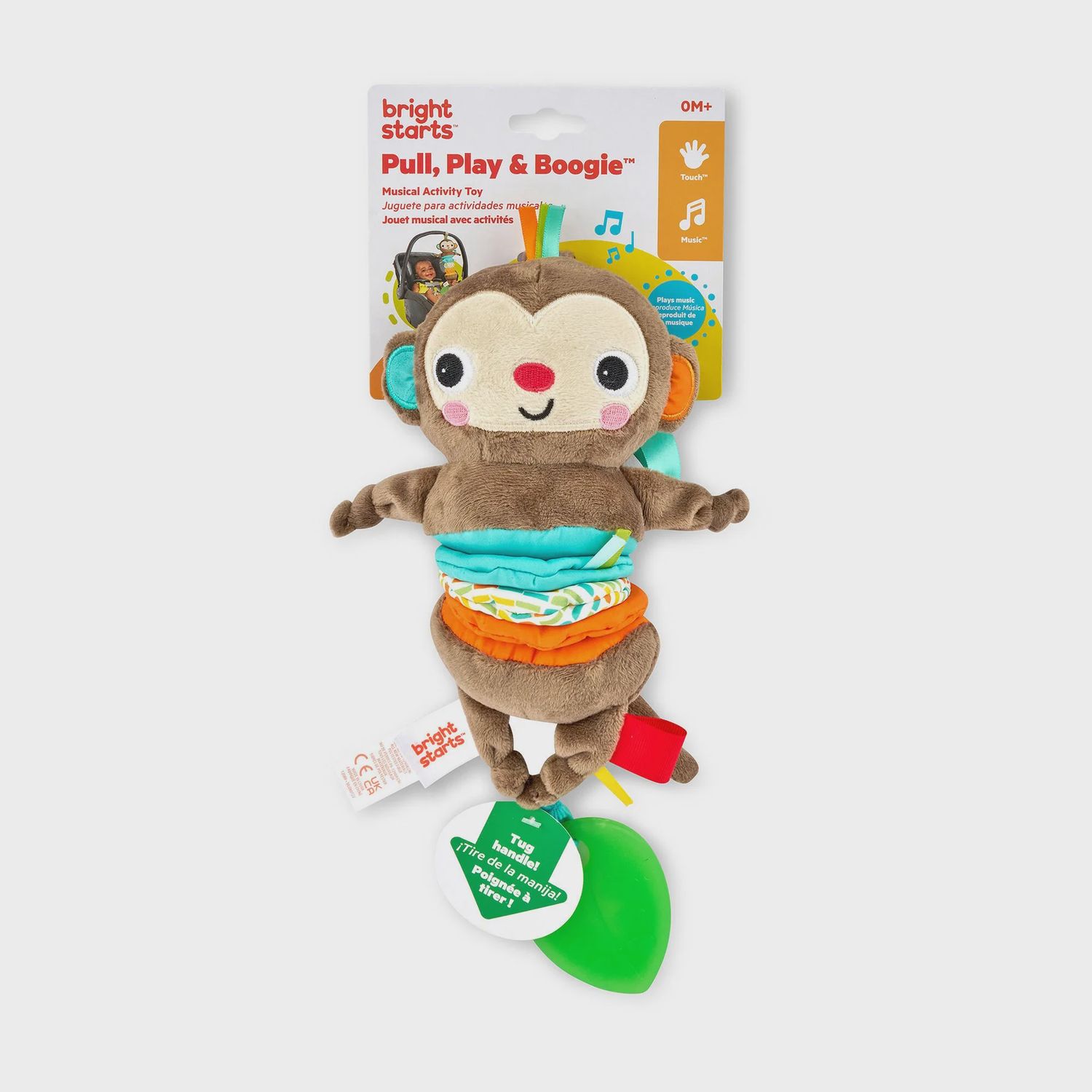 Bright Starts - Pull Play Boogie Musical Activity Toy Monkey