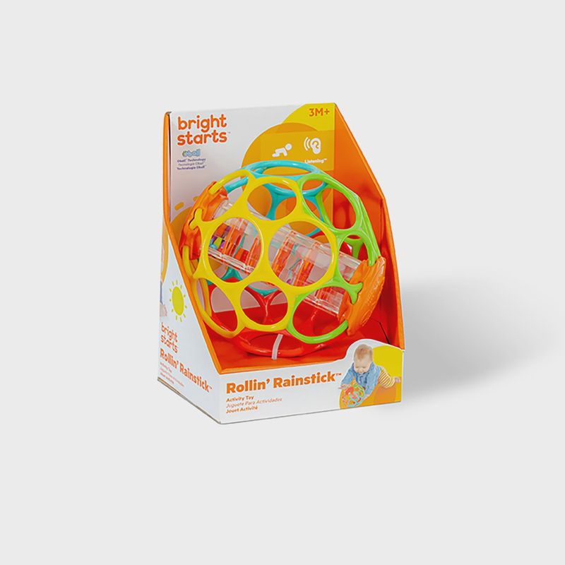 Bright Starts - Oball Rollin&#39; Rainstick Rattle