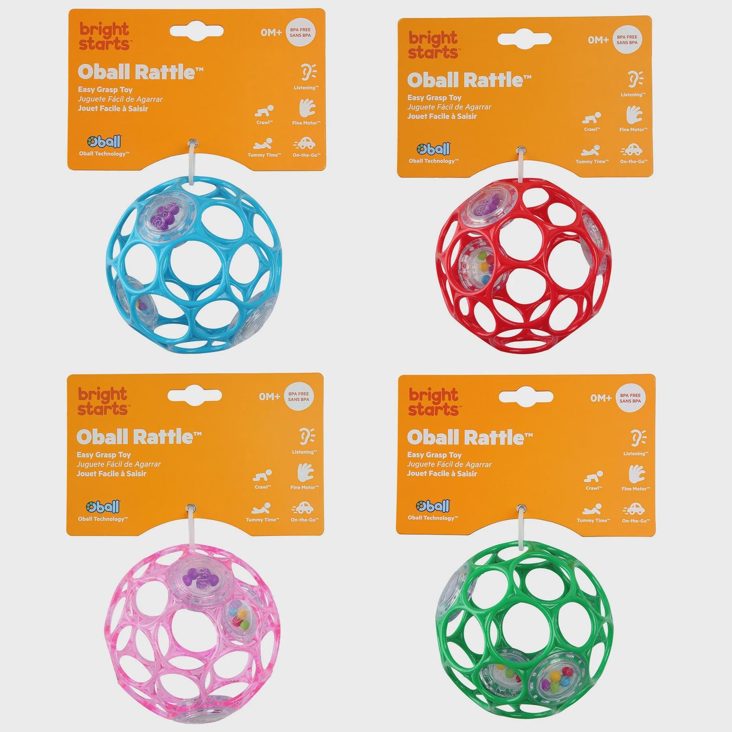 Bright Starts - 4&quot; Oball Rattle
