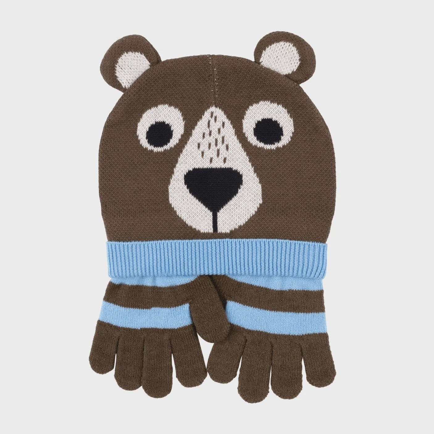 Zoocchini - Kids Winter Hat &amp; Gloves Set Bear