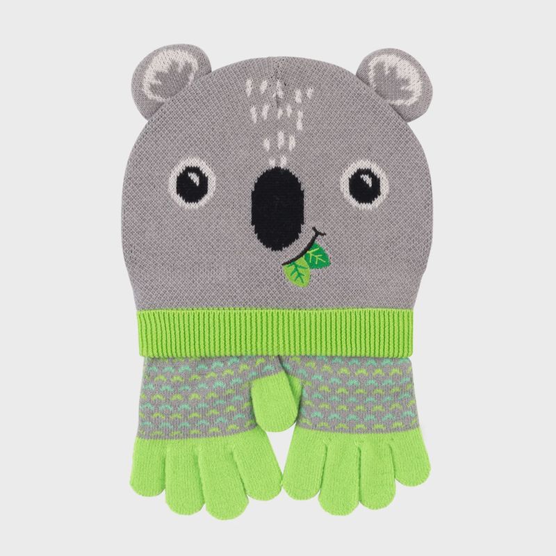 Zoocchini - Kids Winter Hat &amp; Gloves Set Koala