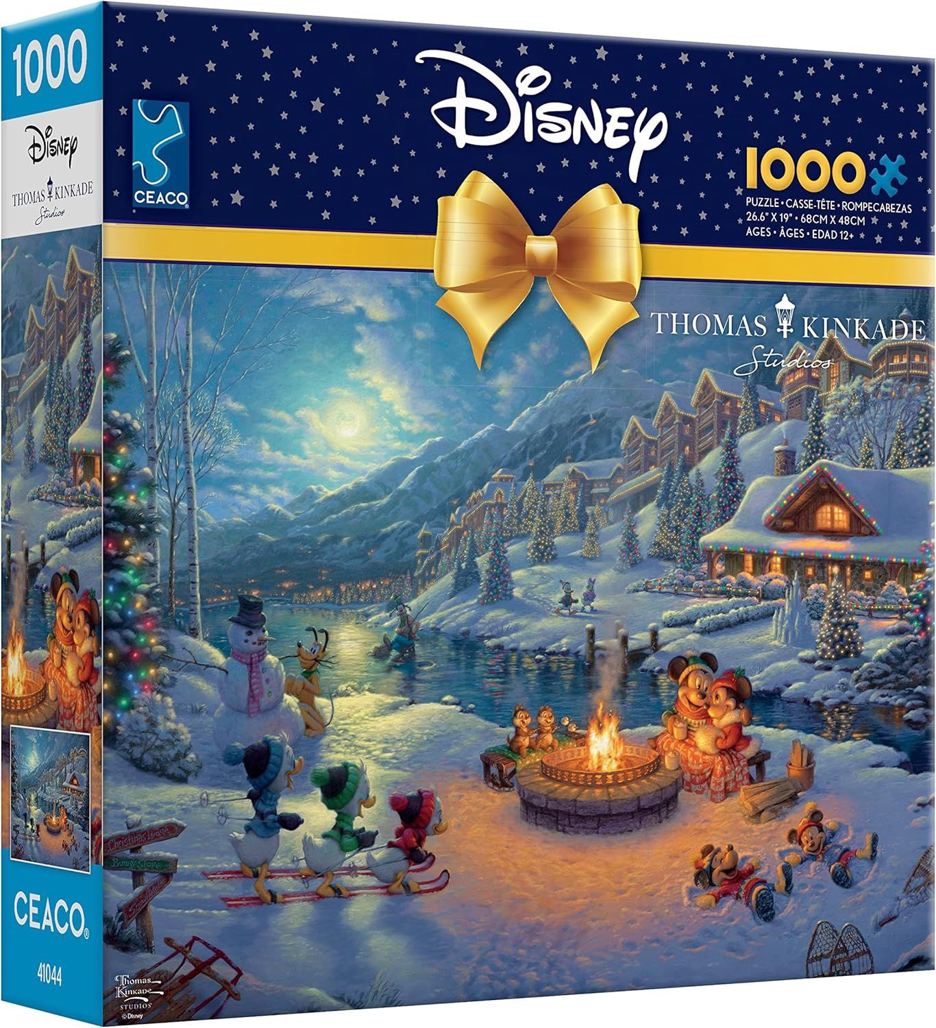 Ceaco 1000 Piece Puzzle - Mickey and Minnie Christmas Lodge