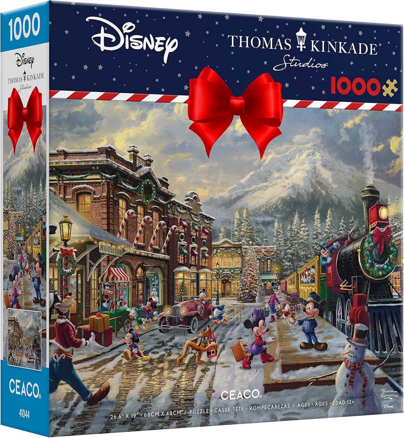 Ceaco 1000 Piece Puzzle - Mickey and Minnie Candy Cane Express